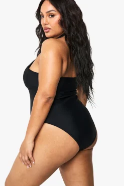 Maillot de bain cross-over à contrôle ventre Plus
