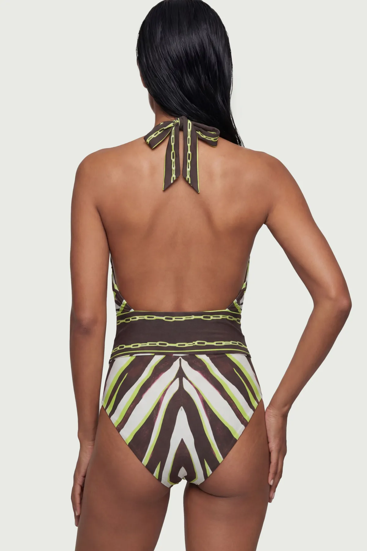 KarenMillen Maillot de Bain Décolleté Imprimé<Femme Maillots De Bain|Tenues De Plage