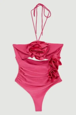 KarenMillen Maillot de bain à découpes en forme de rosette<Femme Maillots De Bain