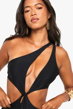 Maillot de bain à découpe une épaule
