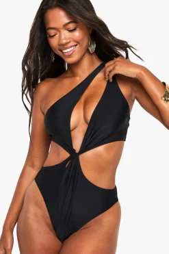 Maillot de bain à découpe une épaule