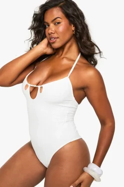 boohoo Maillot de bain de mariée premium à broderie découpée<Femme Maillots De Bain