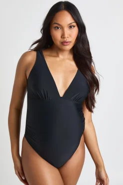 boohoo Maillot De Bain De Maternité À Décolleté Plongeant<Femme Maillots De Bain|Tenues De Plage