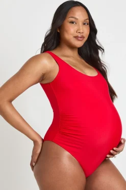 Maillot De Bain De Maternité À Encolure Arrondie