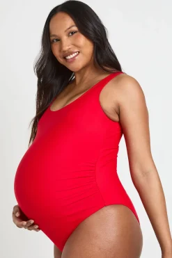 Maillot De Bain De Maternité À Encolure Arrondie