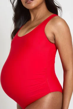 Maillot De Bain De Maternité À Encolure Arrondie