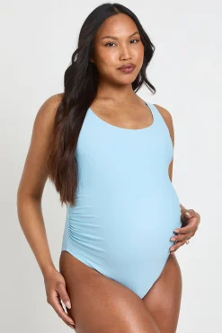 boohoo Maillot De Bain De Maternité À Encolure Arrondie<Femme Maillots De Bain|Tenues De Plage