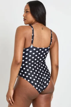 Maillot De Bain De Maternité À Encolure Ronde À Pois