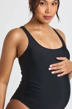 Maillot De Bain De Maternité À Encolure Arrondie