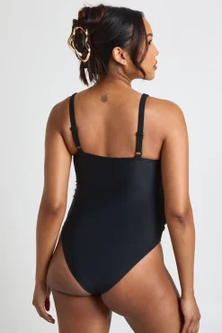Maillot De Bain De Maternité À Encolure Arrondie