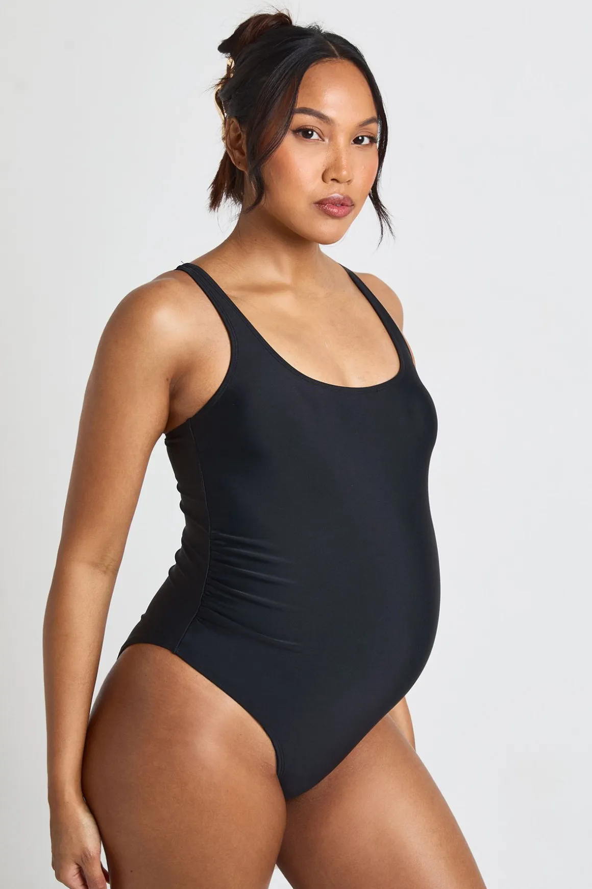Maillot De Bain De Maternité À Encolure Arrondie