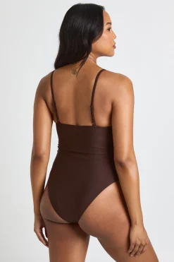Maillot De Bain De Maternité À Fronces Sur Le Devant