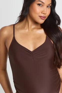 Maillot De Bain De Maternité À Fronces Sur Le Devant