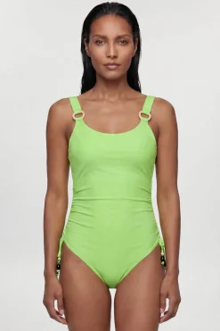 Maillot de Bain à Dos Échancré avec Détails Perlés