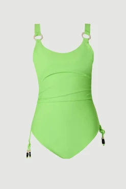 Maillot de Bain à Dos Échancré avec Détails Perlés