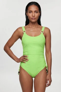 Maillot de Bain à Dos Échancré avec Détails Perlés