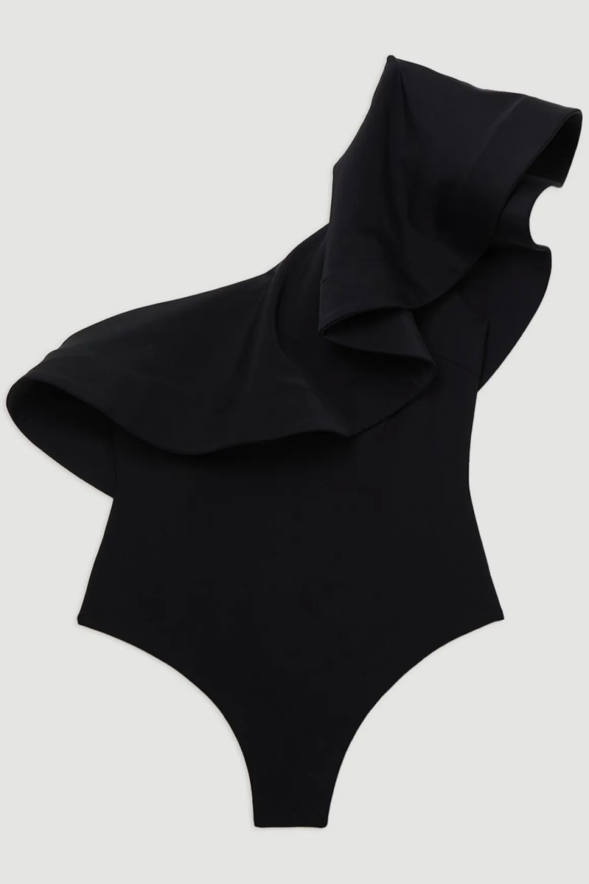 Maillot de bain Drama à volant et à une épaule