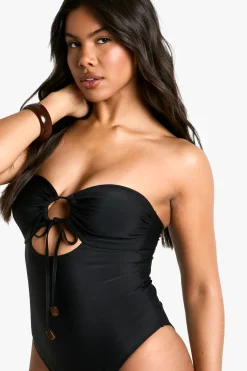 Maillot De Bain À Détails En Résine