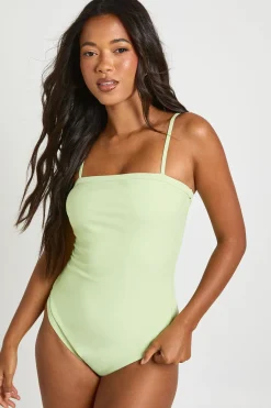 boohoo Maillot De Bain À Encolure Carrée Gainant<Femme Maillots De Bain|Tenues De Plage