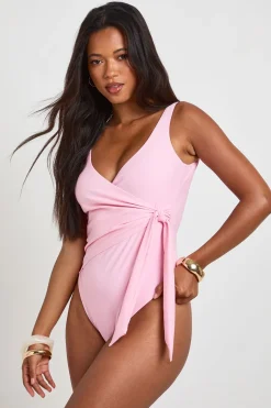 Maillot De Bain Gainant À Détail Cache-cœur