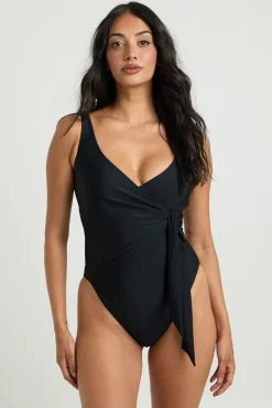boohoo Maillot De Bain Gainant À Détail Cache-cœur<Femme Maillots De Bain|Tenues De Plage