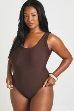 Maillot De Bain Grande Taille Col Rond Essentials