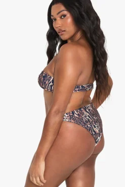 boohoo Maillot de Bain Grande Taille Essentials Culotte Unie<Femme Imprimé Léopard|Tenues De Plage