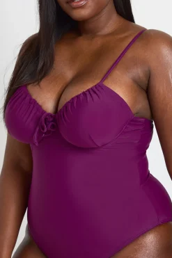 boohoo Maillot De Bain Grande Taille Essentiel À Armatures<Femme Maillots De Bain|Tenues De Plage