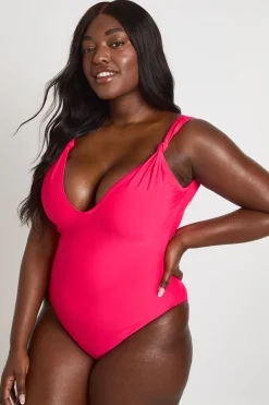 Maillot De Bain Grande Taille Avec Détail Nœud