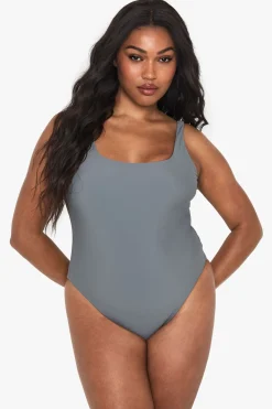 Maillot de bain grande taille à encolure carrée