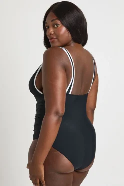 Maillot De Bain Grande Taille Plongeant Gainant