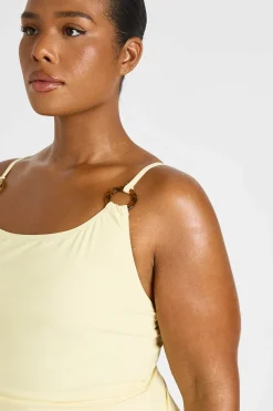 boohoo Maillot De Bain Grande Taille À Encolure Arrondie Avec Détails Ornementaux<Femme Maillots De Bain|Tenues De Plage