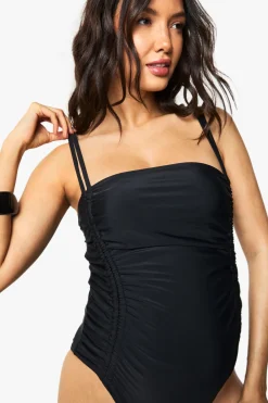 boohoo Maillot de bain maternité avec contrôle ventre et fronces latérales<Femme Maillots De Bain|Tenues De Plage