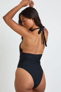 boohoo Maillot De Bain Plongeant À Taille Portefeuille Avec Détail Doré<Femme Maillots De Bain|Tenues De Plage