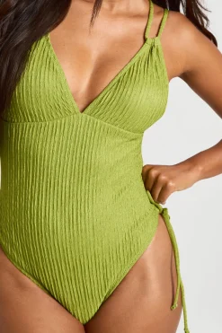 Maillot De Bain Texturé À Découpe Dorsale