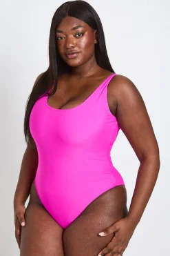 Maillot De Bain Une Pièce À Encolure Arrondie Grande Taille Essentials