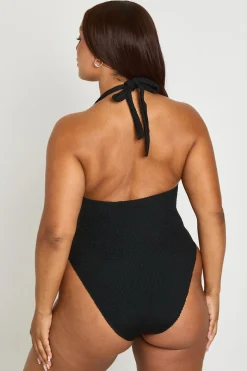 Maillot De Bain Une Pièce Premium Taille Unique Plongeant À Dos Nageur Effet Gaufré