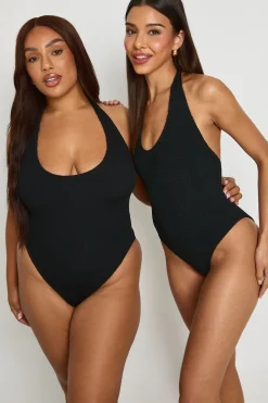 Maillot De Bain Une Pièce Premium Taille Unique Plongeant À Dos Nageur Effet Gaufré