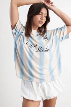 DSGN Studio Maillot De Football À Rayures<Femme Dsgn Studio|Tops