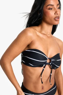 Maillots de bain Essentials Bikini Bandeau à rayures multi-usage