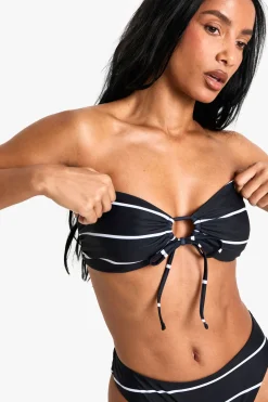Maillots de bain Essentials Bikini Bandeau à rayures multi-usage