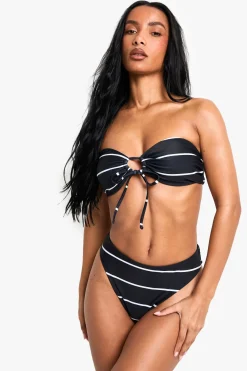 Maillots de bain Essentials Bikini Bandeau à rayures multi-usage