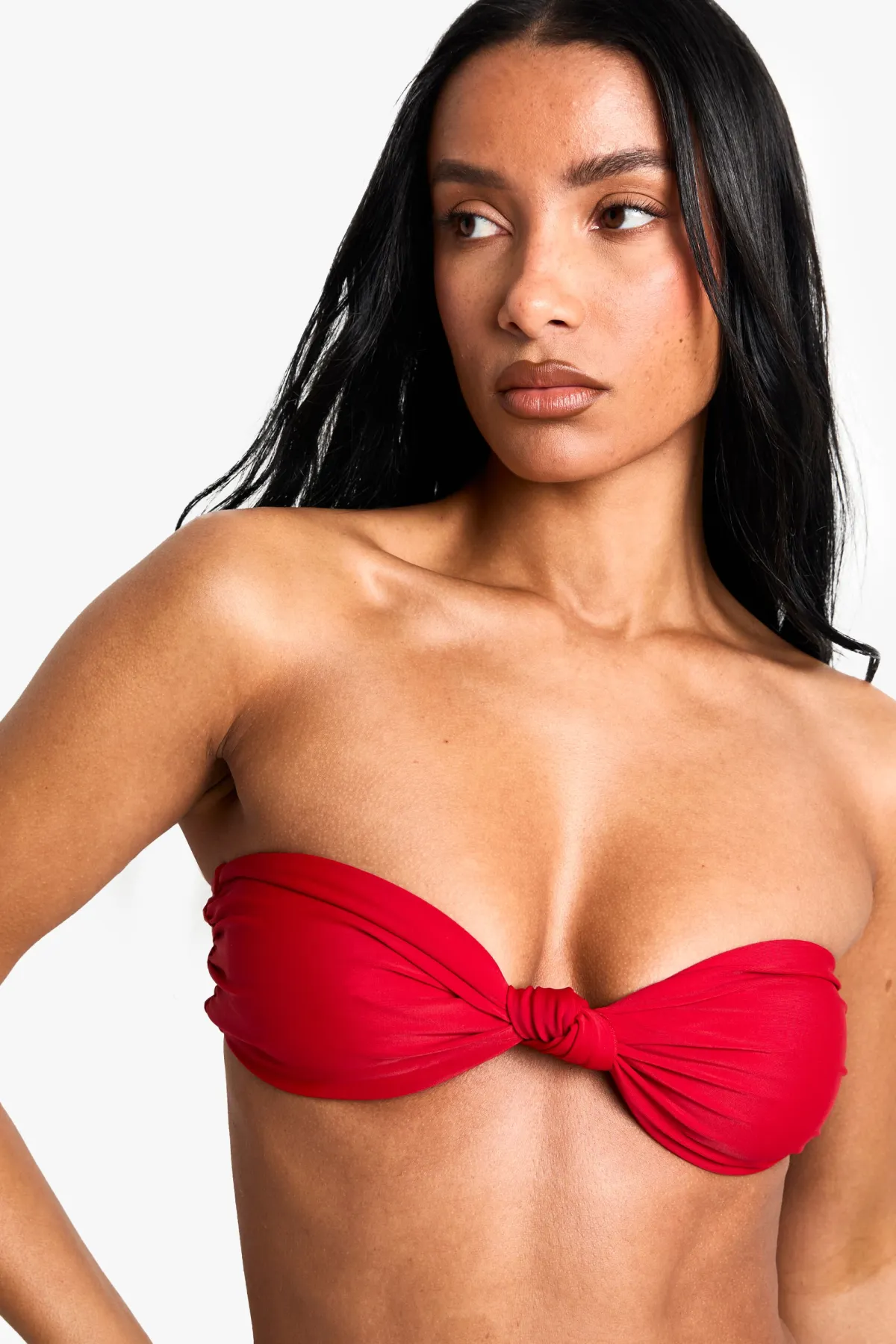 boohoo Maillots de bain essentiels – Haut Bandeau Bikini<Femme Maillots De Bain|Tenues De Plage