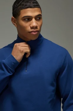 boohooMAN MAN Active Premium Coupe Regular Zip 1/4<Homme/Femme Tout Afficher|Tout Afficher Activewear