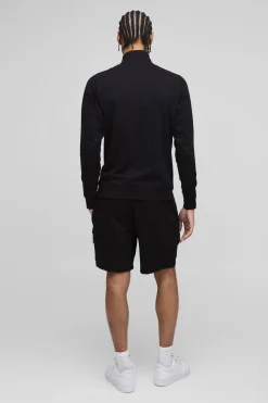 MAN. Relaxed Mid Length Label Basic Lightweight Cargo Shorts