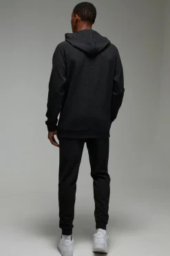 Man Sport Textured Double Knit Hoodie