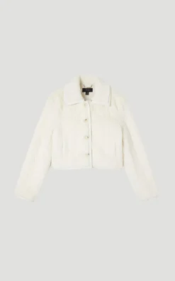 Manteau Ajusté en synthétique Texturée
