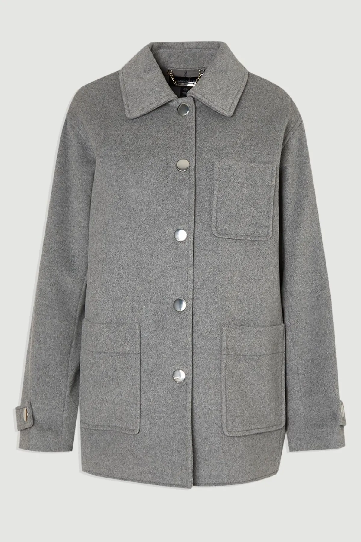 KarenMillen Manteau Ajusté Mi-Long en Laine Brossée avec Poches Plaquées<Femme Tailleurs|Vestes & Manteaux