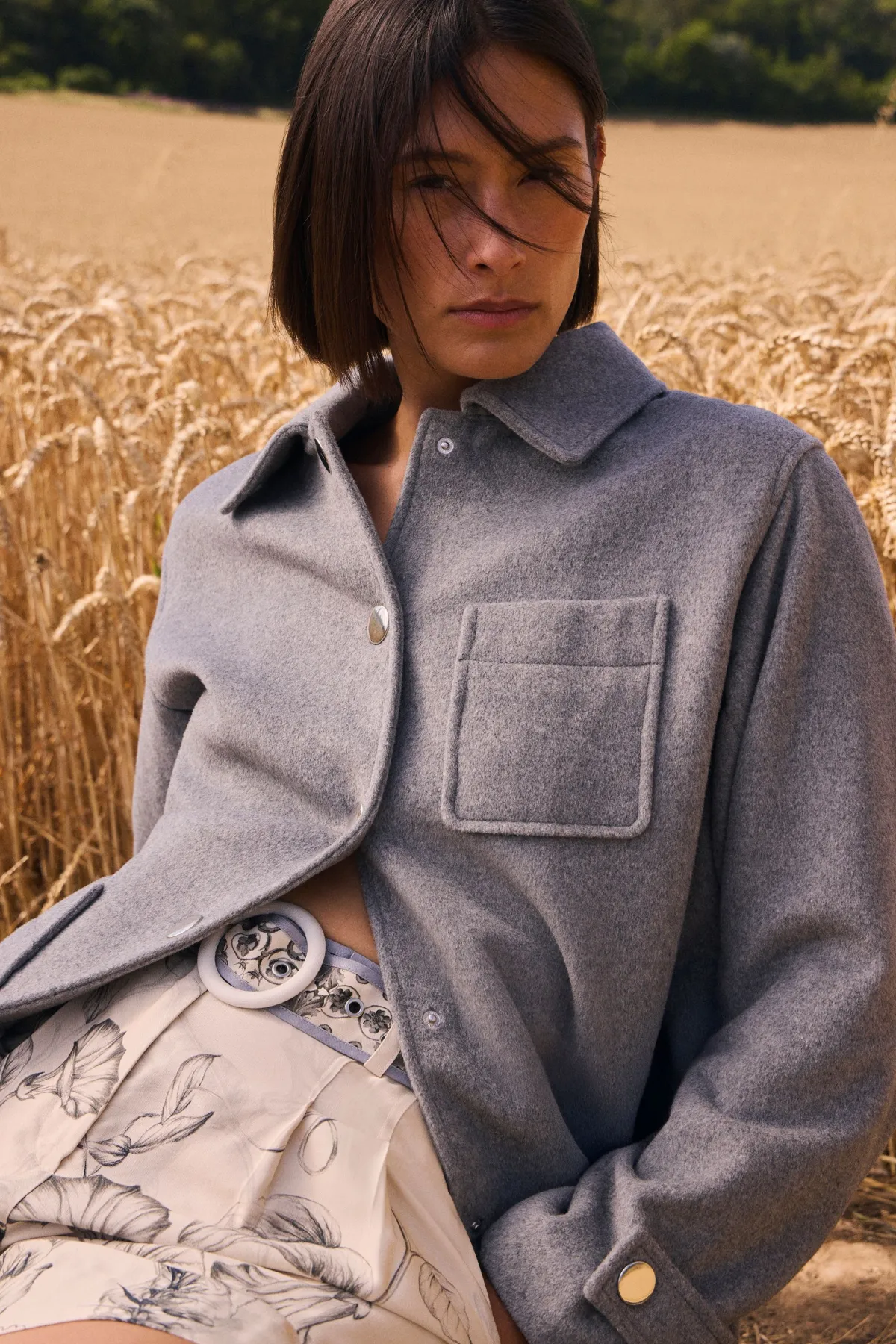 KarenMillen Manteau Ajusté Mi-Long en Laine Brossée avec Poches Plaquées<Femme Tailleurs|Vestes & Manteaux