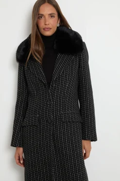 Wallis Manteau Ajusté À Rayures Fines En Mélange De Laine<Femme Manteaux Et Vestes D’Automne|Vestes & Manteaux